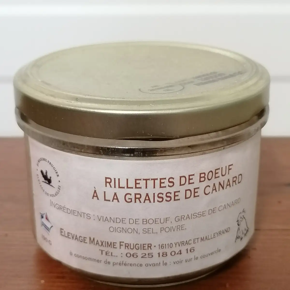 Rillettes de boeuf à la graisse de canard