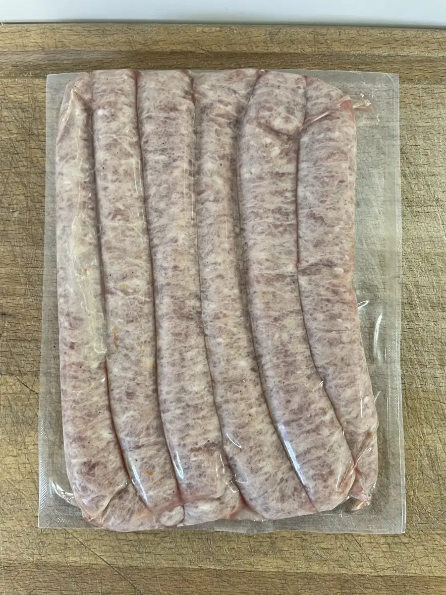 Saucisse de poulet nature 500g