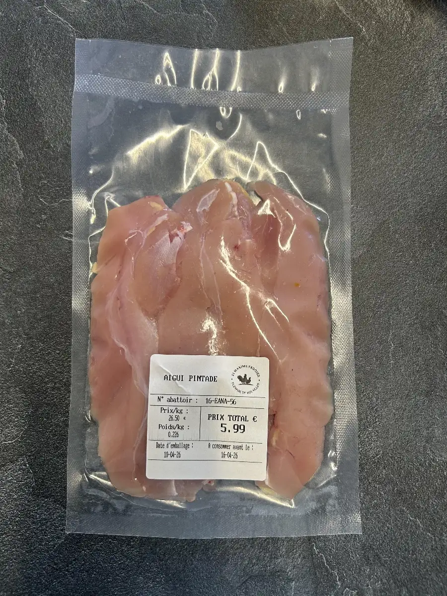 aiguillette de pintade lot de 6